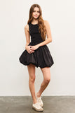 BUBBLE HEM MINI DRESS