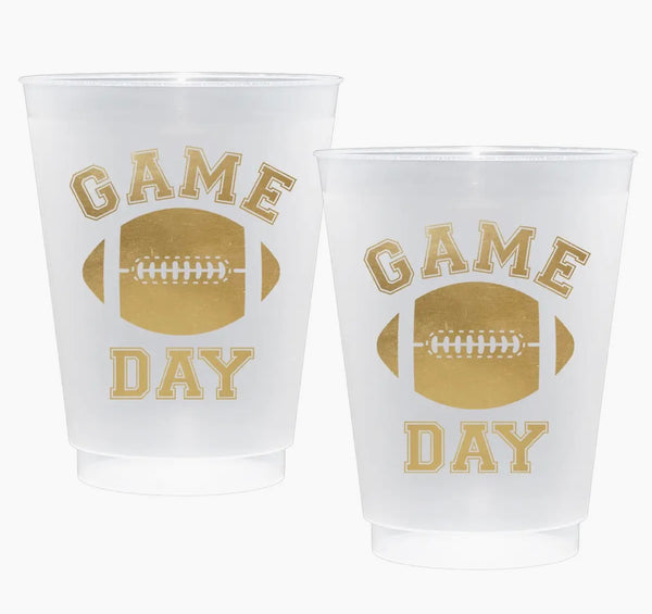 Gold Game Day Frost Flex Cups (Set of 10)