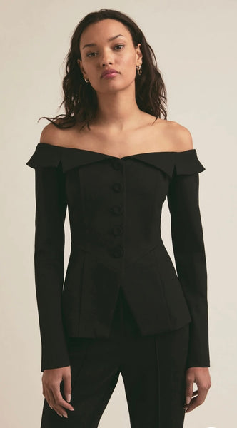 THE IRINA OFF THE SHOULDER JACKET