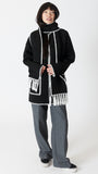 DELANEY COAT W DETACHABLE SCARF & WHIP STITCH