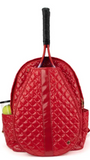 TENNIS PUFFER SPORTS BACKPACK - CHERRY