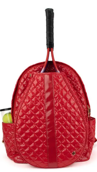 TENNIS PUFFER SPORTS BACKPACK - CHERRY