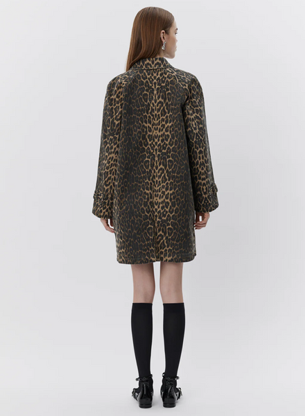 FILIPASW TOPPER COAT - LIGHT BROWN LEOPARD