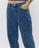 TOKYOSW TONAL LEOPARD JEANS