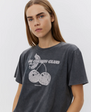 ZENASW CHERRY T-SHIRT - WASHED BLACK