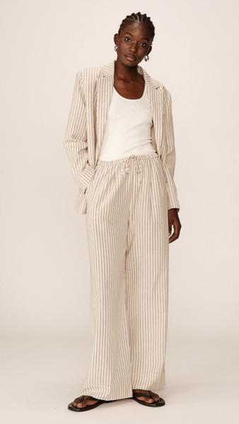 PIA PINSTRIPE TAILORED BLAZER