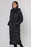 ROZA CAMO MIDI PUFFER COAT