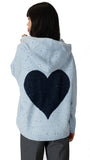 PENNY FLECK WHIP STITCH HOODIE W/HEART