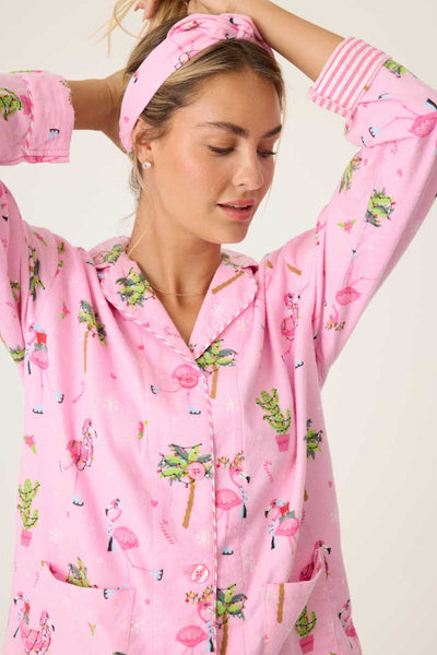 Flamingo Flannel PJ Set