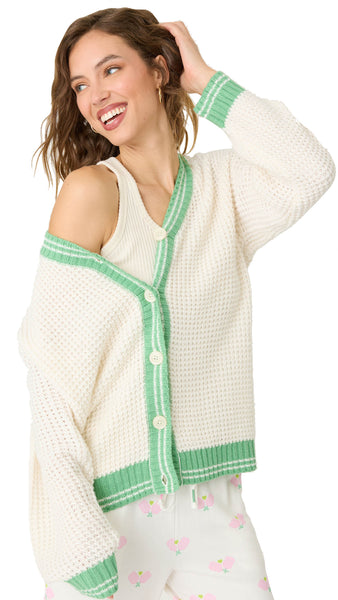 HAPPIEST ON THE COURT CARDIGAN SWEATER